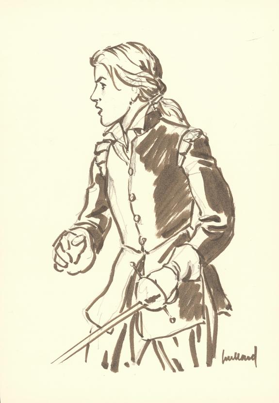 Andr&eacute; Juillard - Plume aux Vents, Illustration originale