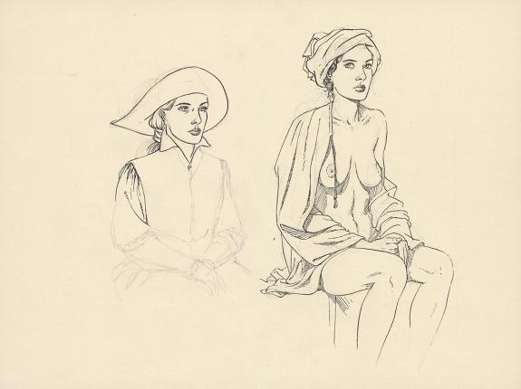 Andr&eacute; Juillard - Plume aux Vents, Illustration originale