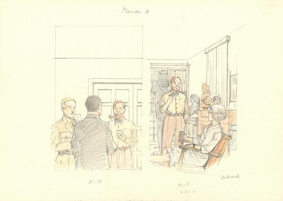 Andr&eacute; Juillard - Blake et Mortimer, Illustration originale :