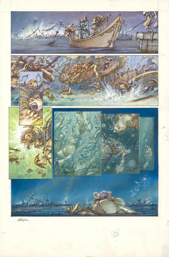 Thierry S&eacute;gur - Le Roi des m&eacute;duses, Planche originale n&deg;29