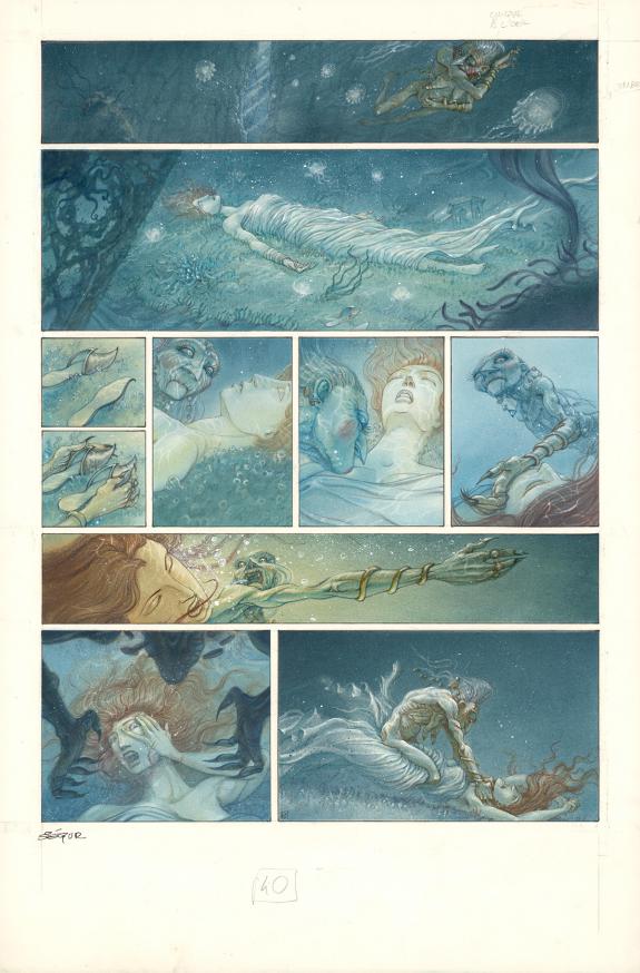 Thierry S&eacute;gur - Le Roi des m&eacute;duses, Planche originale n&deg;40