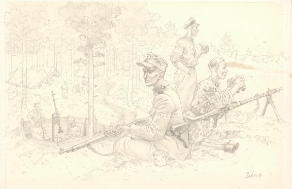 (Arnaud Dombre dit) Arno - Kriegspiel, Illustration original