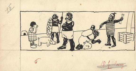 Herg&eacute; - L'Extraordinaire aventure de Flup, N&eacute;nesse, Poussett