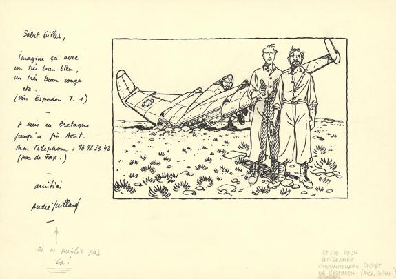 Andr&eacute; Juillard - Blake et Mortimer, Illustration originale, 