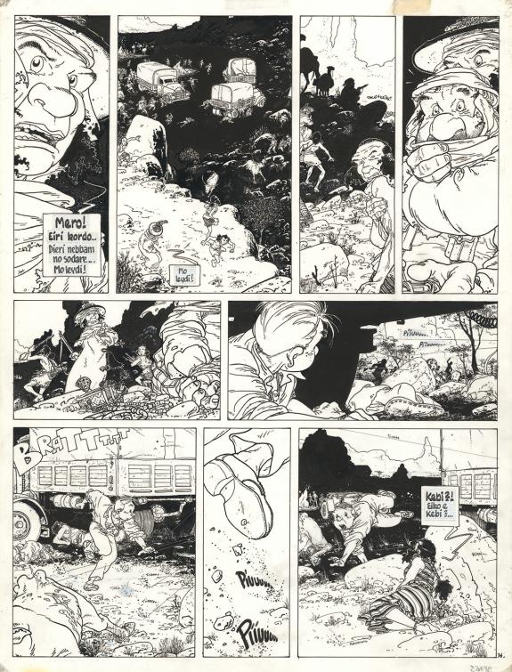 Michel Plessix - Julien Boisvert , Neêkibo, Planche original