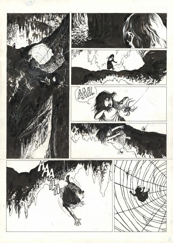 Grzegorz Rosinski - Thorgal, Arachnéa, Planche originale n°1