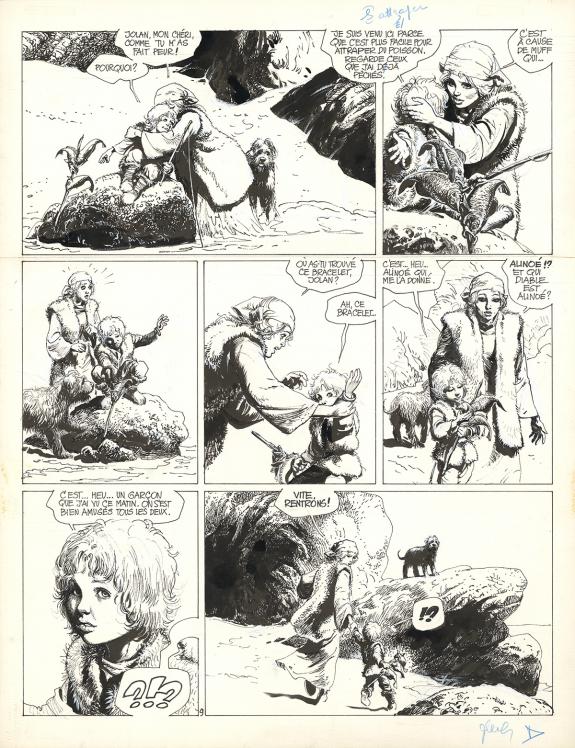 Grzegorz Rosinski - Thorgal, Alinoë, Planche originale n°09