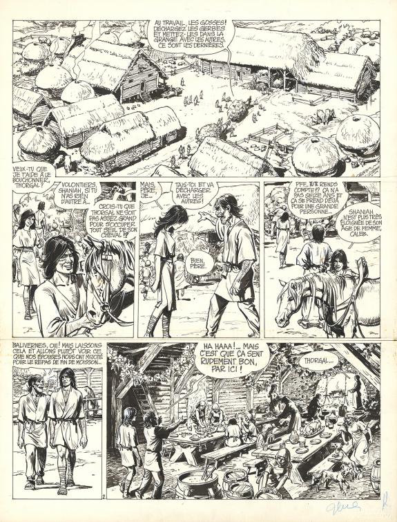 Grzegorz Rosinski - Thorgal, La Galère Noire, Planche origin