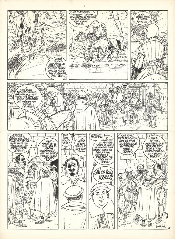 Andr&eacute; Juillard - Les 7 Vies de l'&Eacute;pervier, Hyronimus, Planch