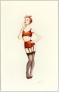 Maly Siri - Pin-up Art, Illustration originale sur papier Ar