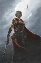 Didier Graffet - La Reine Faucon, Couverture originale réali