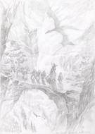 Didier Graffet - The Hobbit , Crayonné original  de recherch