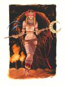 Ana Miralles - Djinn, Déesse #3. Illustration originale inéd