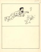 Studio Herg&eacute; - Tintin, Illustration originale pour un album 