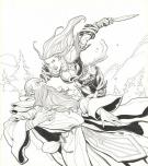 Frank Cho - World of Warcraft, Illustration originale, couve