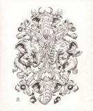 Stan Manoukian - Illustration originale, pour le dos du jeu 