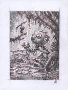 Stan Manoukian - Once Upon a Time, Crayonné original, recher