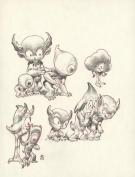 Stan Manoukian - "Grand-Bois, recherche". Dessin préparatoir