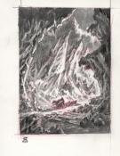 Stan Manoukian - Frankenstein, Crayonné original, recherche 