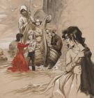 Yslaire - Sambre, La Mer vue du Purgatoire..., Illustration 