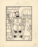 Hergé - Tintin, Le Sceptre d'Ottokar, Illustration originale