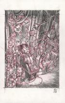 Stan Manoukian - Frankenstein, Crayonné préparatoire de "La 