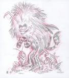Stan Manoukian - Mini Encyclopedia of Monsters, Crayonn&eacute; ori