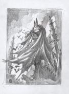 Stan Manoukian - Crayonn&eacute; original, hommage &agrave; Batman