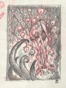 Stan Manoukian - Crayonn&eacute; original, dessin pr&eacute;paratoire pour