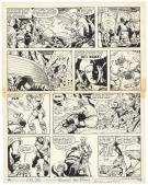 Victor Hubinon - Barbe-Rouge, L'&Icirc;le de l'homme mort, Planche