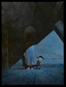 Vincent Malli&eacute; - Le Grand Mort, Blanche, Peinture originale,