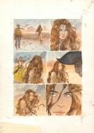 Sergio Tisselli - Prisonni&egrave;re des Apaches, Planche originale