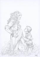 Grun - Les Hautes Herbes, Illustration originale pr&eacute;sente da