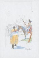 Patrick Prugne - Cheyenne, Illustration originale, recherche