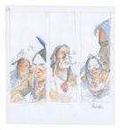 Patrick Prugne - Cheyenne, Illustration originale, recherche