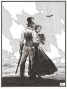 Ralph Meyer - Undertaker, Jonas et Rose enlac&eacute;s, illustratio