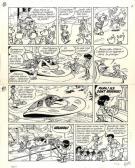 Roland Gos - Le Scrameustache, Les galaxiens, Planche origin