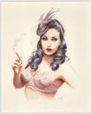 Maly Siri - Pin-up Art, Illustration originale sur papier Ar