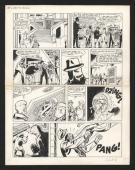 Tibet - Ric Hochet, L'Ombre de Cam&eacute;l&eacute;on, Planche originale n