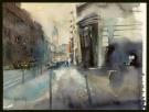 Jean-Paul Krassinsky - Aquarelle - Paris - Rue de Bercy