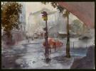 Jean-Paul Krassinsky - Aquarelle - Paris - Avenue Ledru-Roll