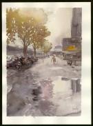 Jean-Paul Krassinsky - Aquarelle - Paris - Rue de Bercy