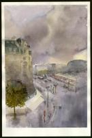 Jean-Paul Krassinsky - Aquarelle - Paris - Boulevard Diderot