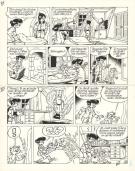 Roland Gos - Le Scrameustache, Le grand retour, Planche orig