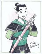 Tony Bancroft - Illustration originale - Mulan