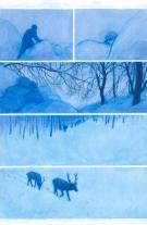 Gaetan Nocq - Les Grands Cerfs, Planche originale n°66, part