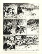 Steve Cuzor - Le combat d'Henry Fleming, Planche originale n