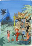 Jean-Claude Fournier - Spirou et Fantasio, Illustration orig