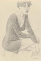 Andr&eacute; Juillard - Le Cahier bleu, Illustration originale, Lou