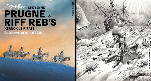 Exposition Prugne et Rifff Reb s 22 avril au 16 mai 2026 � la galerie Daniel Maghen